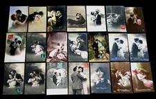 21 cpa amour BAISER couple