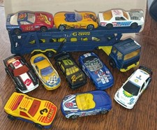 Majorette Saviem PS30 Transport Voitures Gefco + 10 Voitures de Sport 