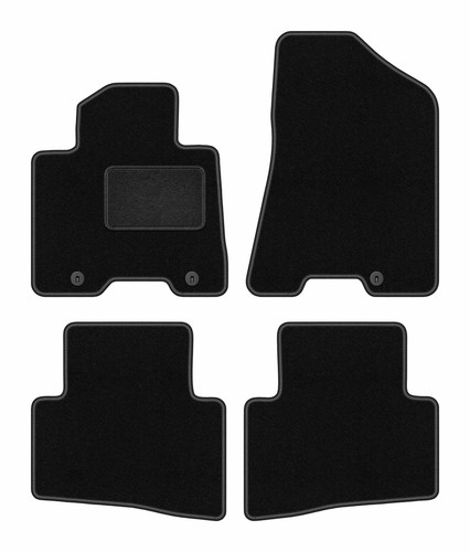 Tapis sol velours noir - velours,