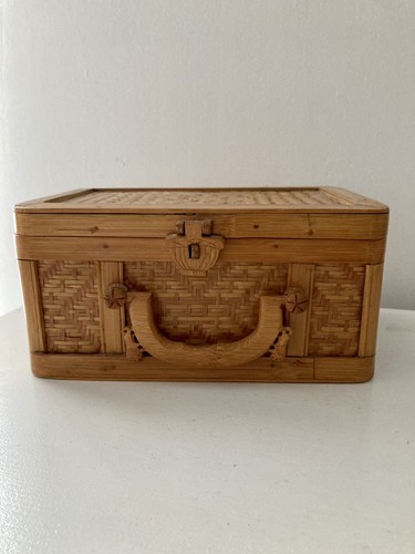 Boite coffret osier tressé - coffret, en