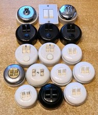 1 ANTIQUE BAKELITE DOUBLE SWITCH to choose from 16 different back and forth.