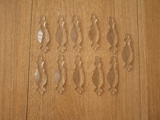 Lot of 11 Crystal Tassels Chandelier Applique Girandole Saint Louis Baccarat