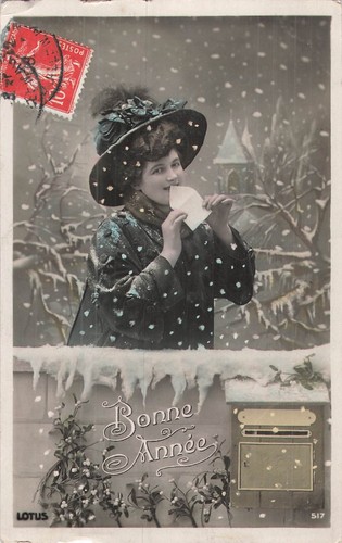 Bonne annee femme elegante - bonne,