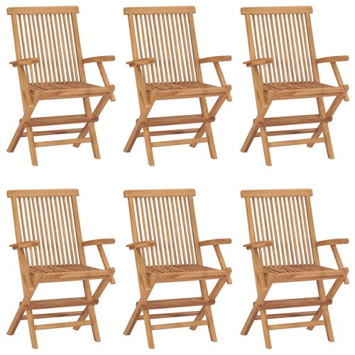 Bois teck massif chaises - de,