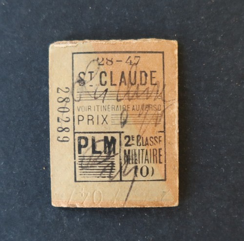 Ancien ticket train plm - ancien,