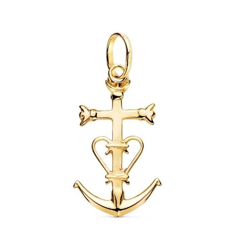 Pendentif 375 mls croix - 9k,