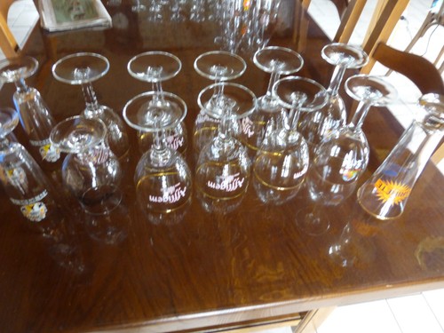 Lot verres publicite - 14,