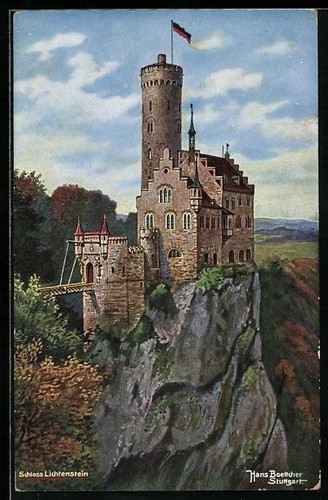 Carte postale artiste hans - postale, d'artiste