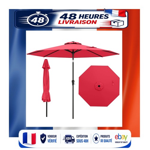 Parasol droit inclinable - 2,7, m