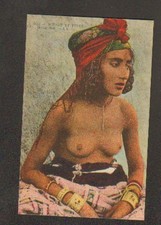 OULED NAIL (ALGERIA) WOMAN bust with JEWELRY & TYPICAL HEADDRESS