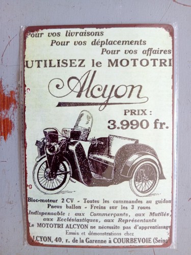 Plaque métal décorative - plaque,