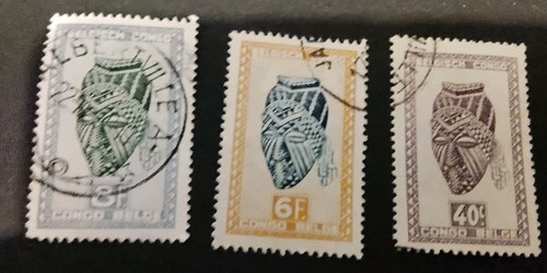 Congo belge timbres masques - belge,