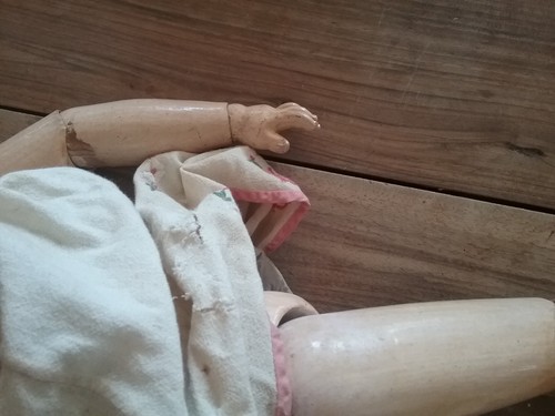 Poupee ancienne corps bois - corps,