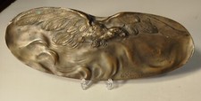 sculpture bronze XIXe aigle signé Edouard Herzig vide poche