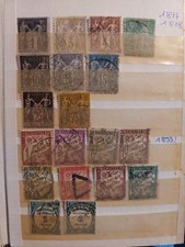 Collection de timbres français 1877–1960 – 265 timbres + doublons – Lots anciens