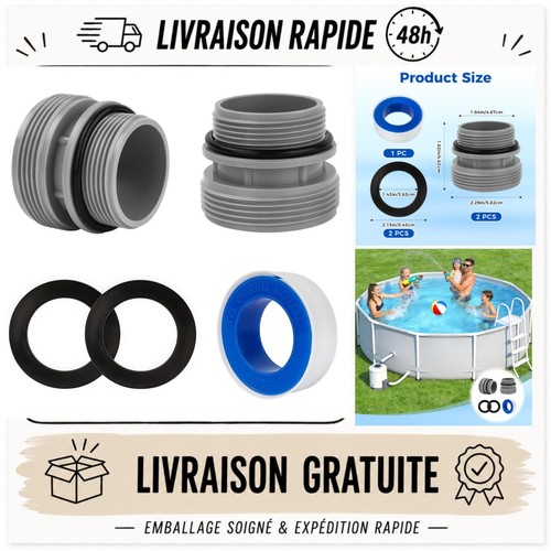 Adaptateur tuyau piscine mm - piscine, 40