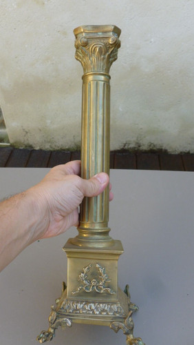 Pied lampe pétrole - lampe,