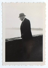 Men's Melon Profile Mustache Sea Look Hat - Old Photo Snapshot