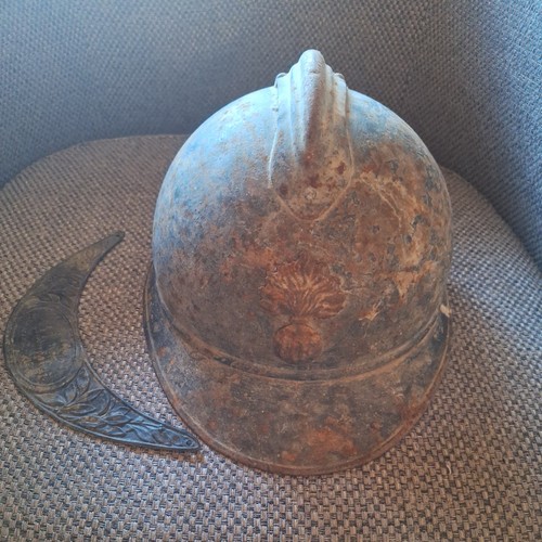 Coque casque adrian noir ww1 - casque,