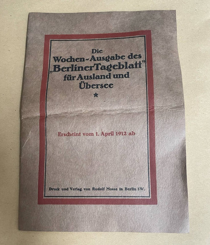 Vieux papier fascicule journal - fascicule,