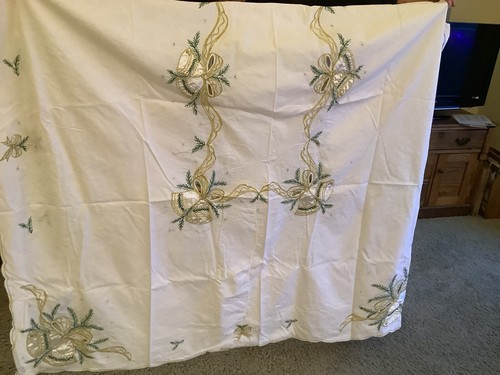 Christmas table cloth - table, the