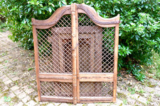 Ancien porte /portail indien / bois  : 125 x 102 cm transport possible sur devis