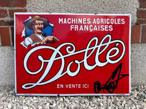 Plaque émaillée agricole - plaque,