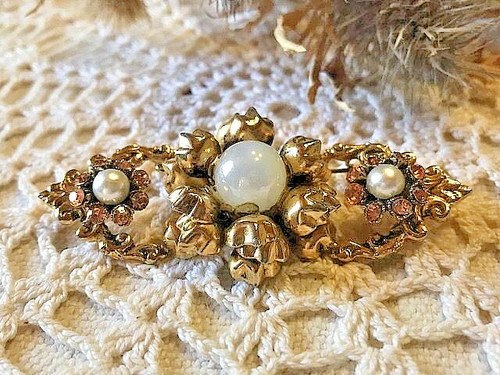 Broche muguet ancienne - broche,