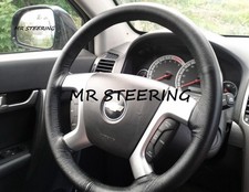 Pour Chevrolet Express 1996-2002 Vrai Couvre Volant En Cuir Noir Neuf DIY