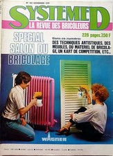 SYSTEME D 1977: SPECIAL SALON DU BRICOLAGE_PUPITRE D'ECOLIER_BALANCIER D'HORLOGE