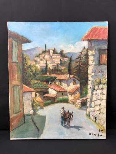 Huile sur toile scène - sur,