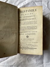 Livre Ancien 18e Siècle L’histoire Du Règne De L’empereur Charles Quint Tome 5