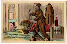 Old postcard humorous - "Every morning I make my room!" - Semi Glossy Cards