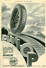 Antique 1931 Dunlop Fort Tire Magazine Issue Advertising 