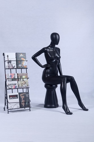 Mannequin vitrine noir mat - mannequin,
