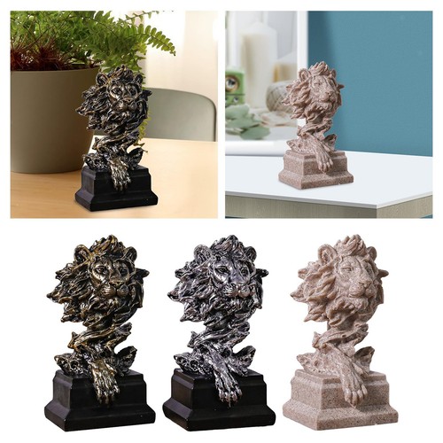 Statue tête lion - tête, de
