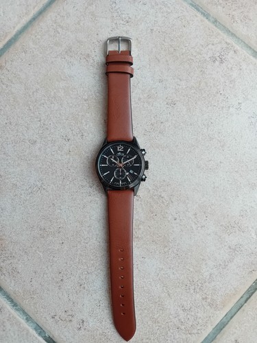 Montre lotus cuir marron - montre,