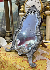 old silver metal toilet table mirror style LXV era 1900