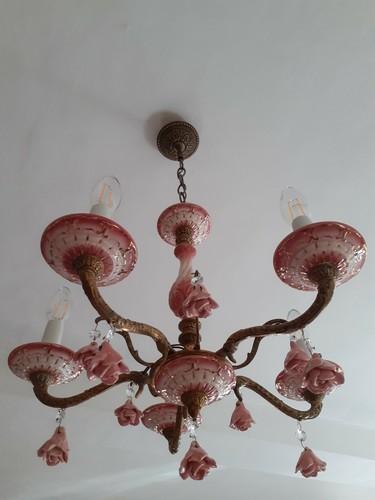 Lustre ancien capodimonte - lustre,