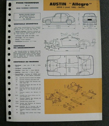 Fiche technique automobile