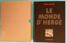 HERGE TINTIN / LE MONDE D HERGE / RARE TT HC  SIGNE  PEETERS 