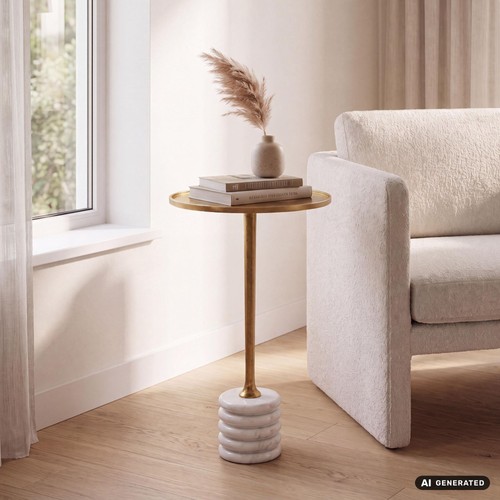 Table appoint 30cm métal - 30cm,
