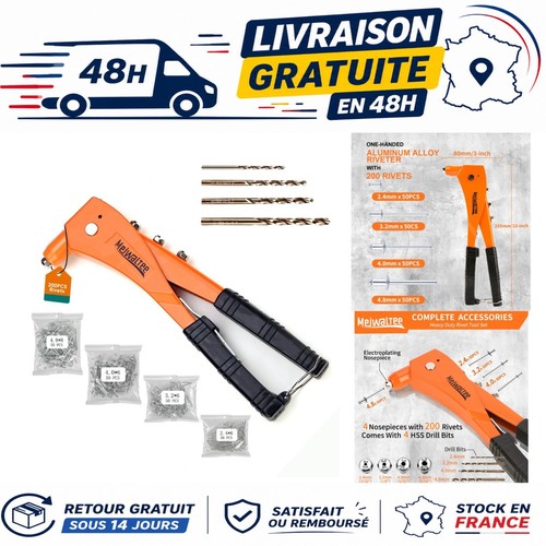 Pince rivets 1 avec - pince, en