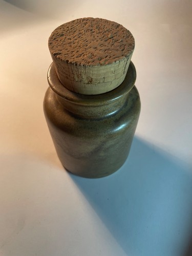 Pot moutarde gres vintage - a,