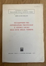 Sui Rapporti tra Governatore provinciale e giudici locali alla luce delle Verrin