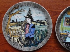 YOUEN QUIMPER 2 BEAUTIFUL PLATES 21.5 cm