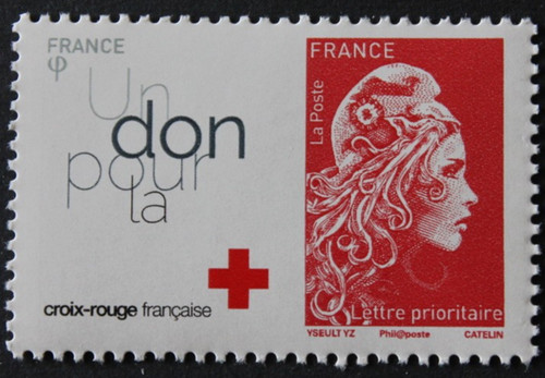 Timbre france marianne - france,