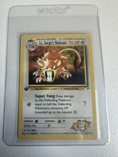 Lt. Surges Raticate 51/132 1st Edition Gym Heroes WOTC Vintage Pokemon