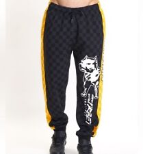 Amstaff Dozer Sweatpants - Black / Yellow , Sz Large Heavyweight Streetwear