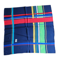 Vintage YSL Silk Scarf Large Square Foulard Yves Saint Laurent Geometric Print  